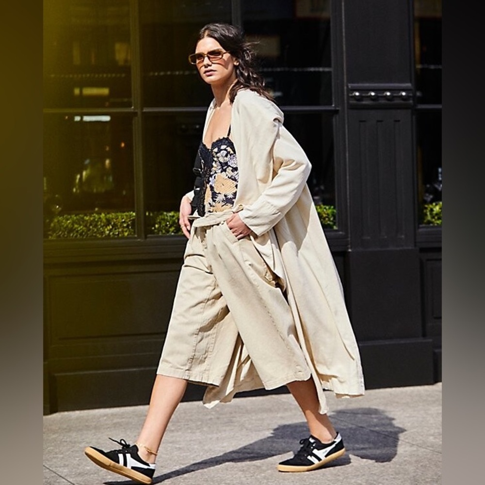 We the Free - free people Lorna hooded duster jacket trench